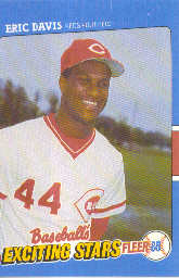 1988 Fleer Exciting Stars Baseball Cards       012      Eric Davis